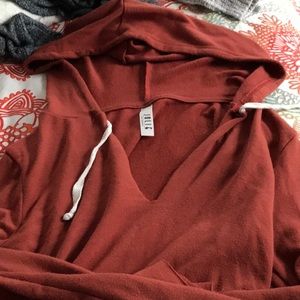 Cozy long sleeve hooded tee